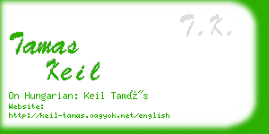 tamas keil business card